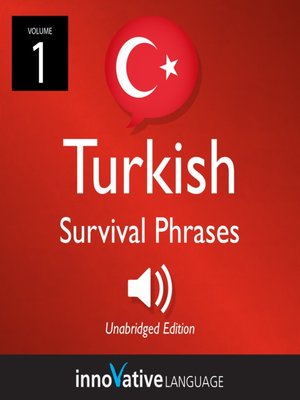 cover image of Learn Turkish: Turkish Survival Phrases, Volume 1